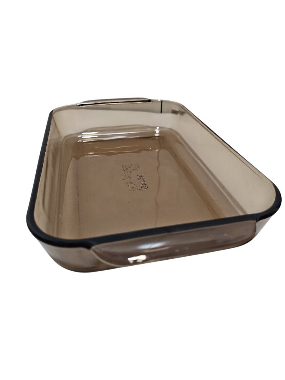 Pyrex 232R Visions Amber Brown Rectangle Baking Pan 2qt/Lt Corning 11x7x1.5" - Picture 5 of 7